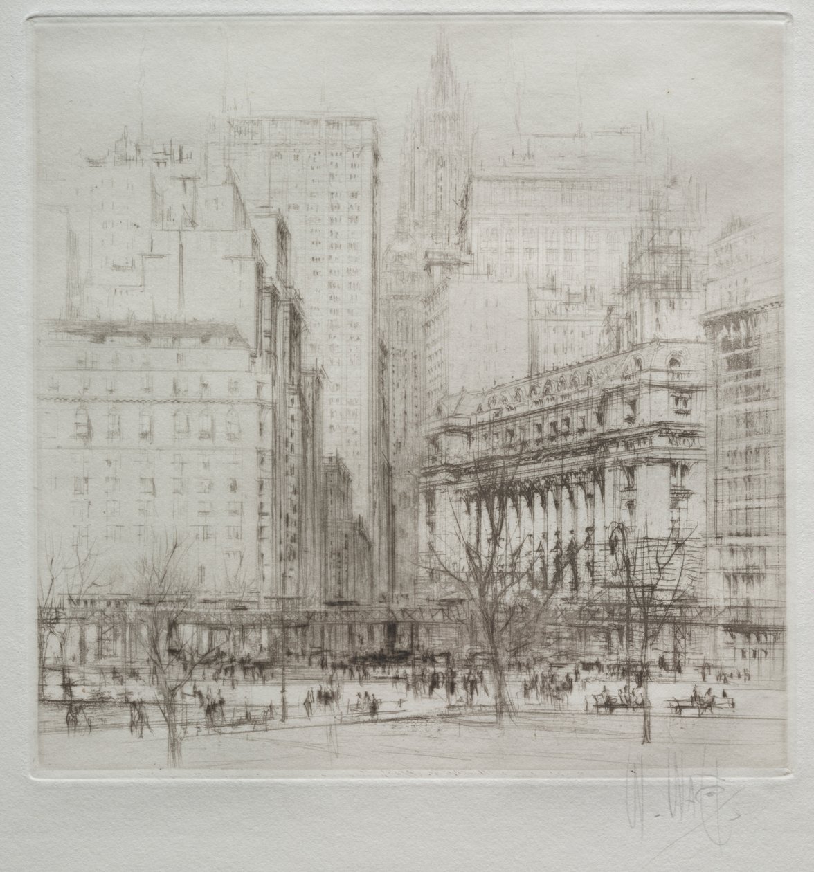 New York City: Battery Place alkotó: William Walcot