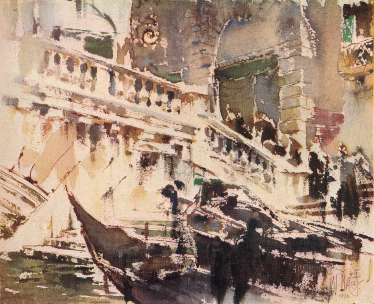 A Rialto, Velence, 1920, 1923 alkotó: William Walcot