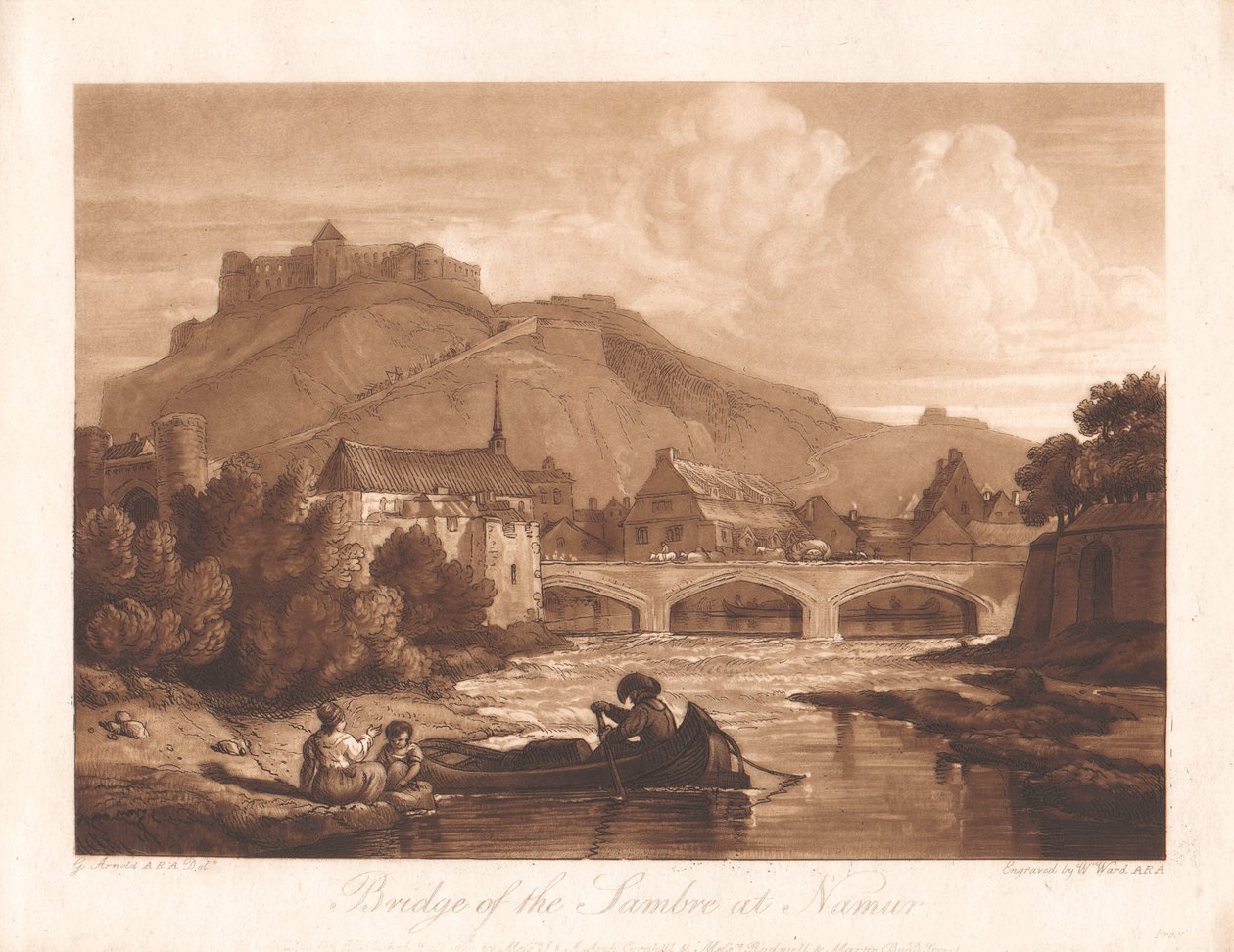 A Sambre hídja Namurban alkotó: William Ward