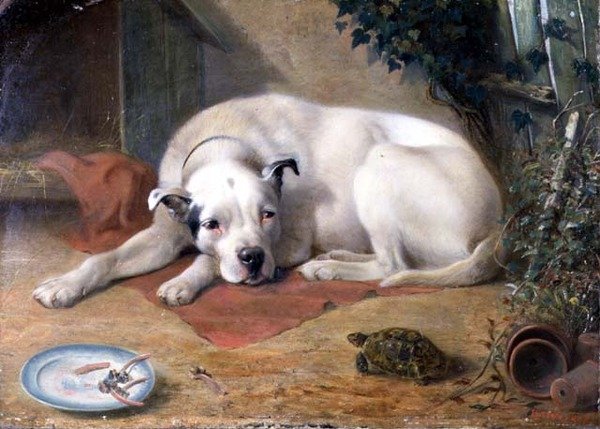Látogató (tábla) alkotó: William Weekes