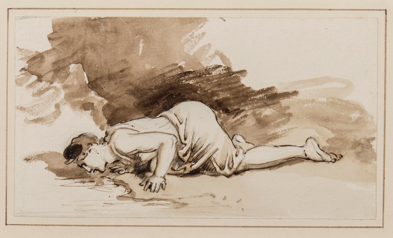 Nárcisz (toll, ecset és tinta papíron) alkotó: William Westall