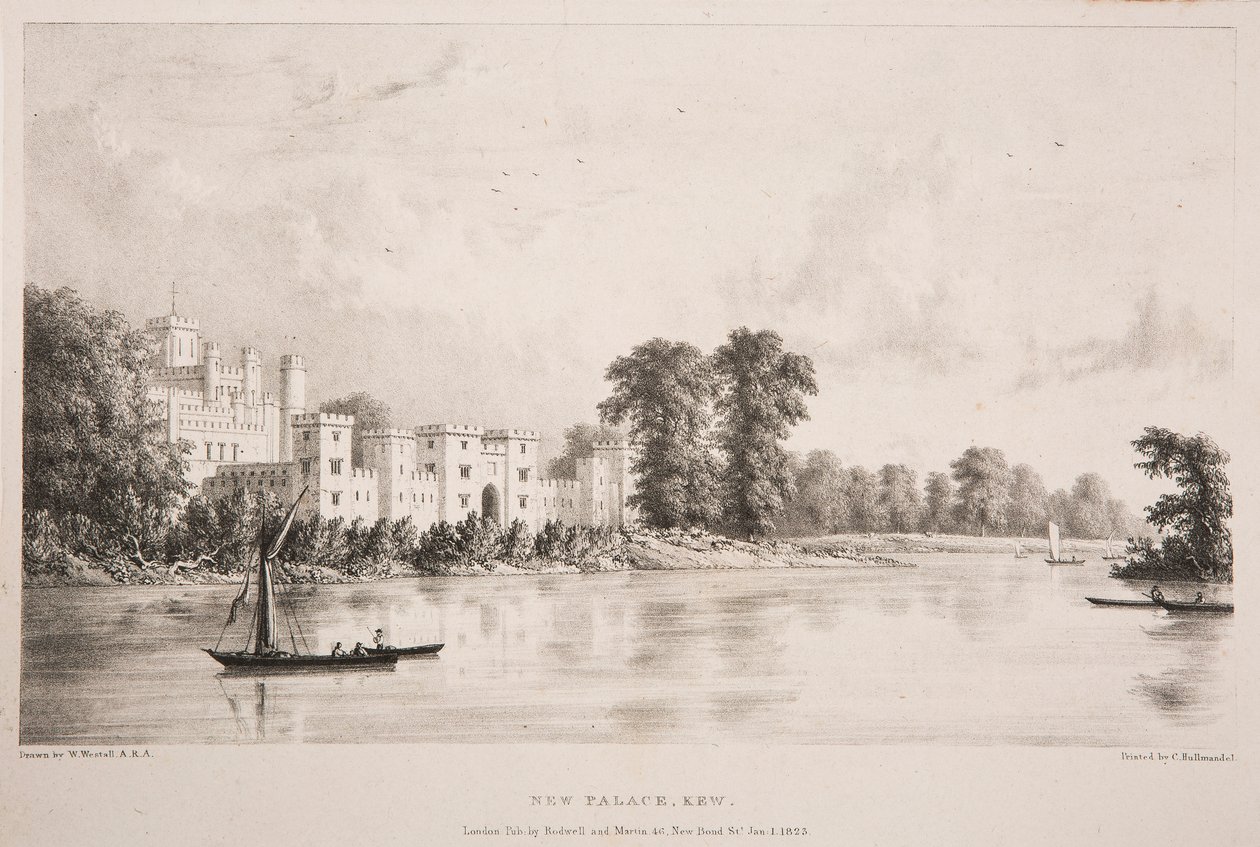 Új palota, Kew alkotó: William Westall