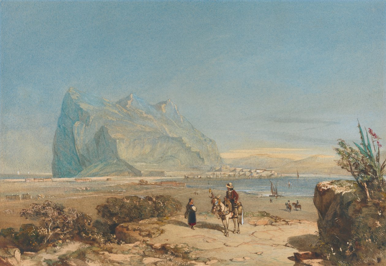 Kilátás Gibraltárra alkotó: William Wyld