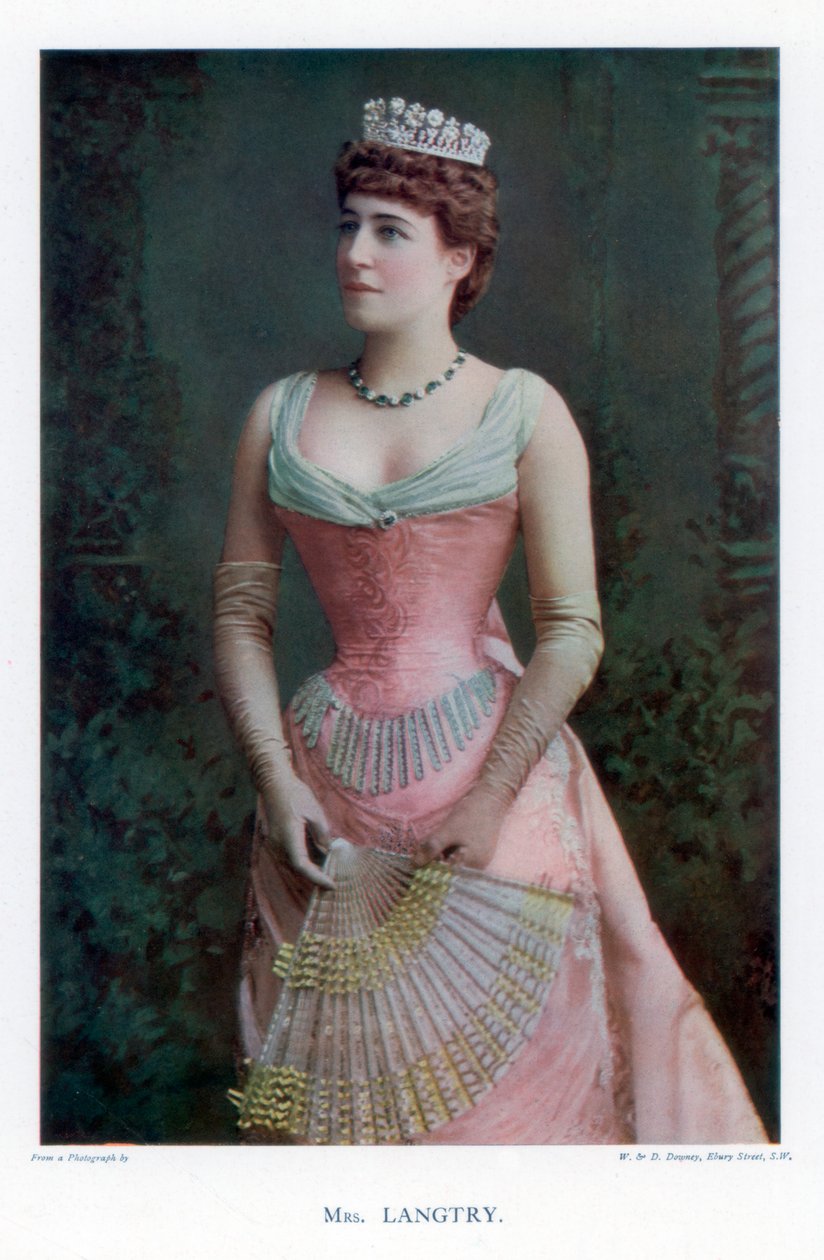 Lillie Langtry brit színésznő, 1901. alkotó: William and Daniel Downey