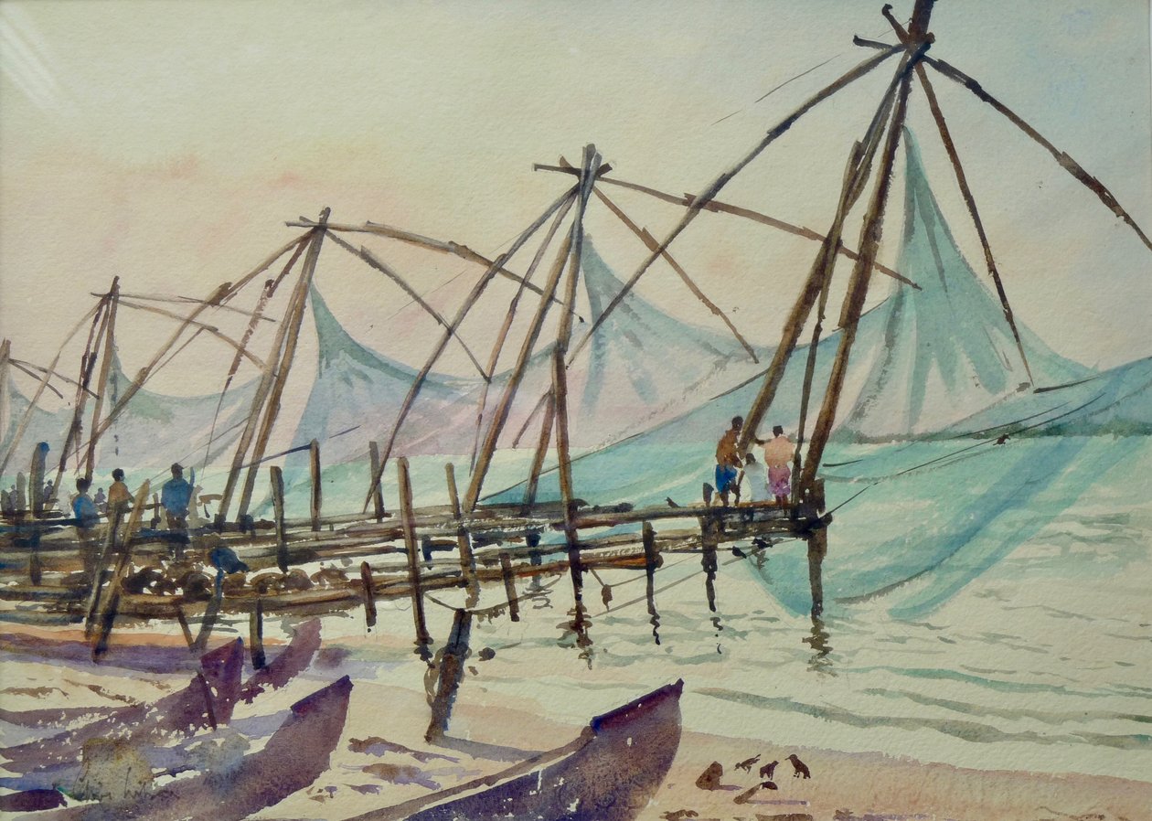 608 Halászhálók, Fort Cochin alkotó: Wilson Clive