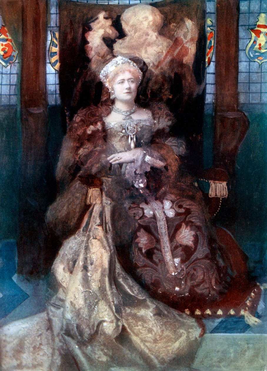 Ellen Terry a VIII. Henryben, 1902. alkotó: Window and Grove