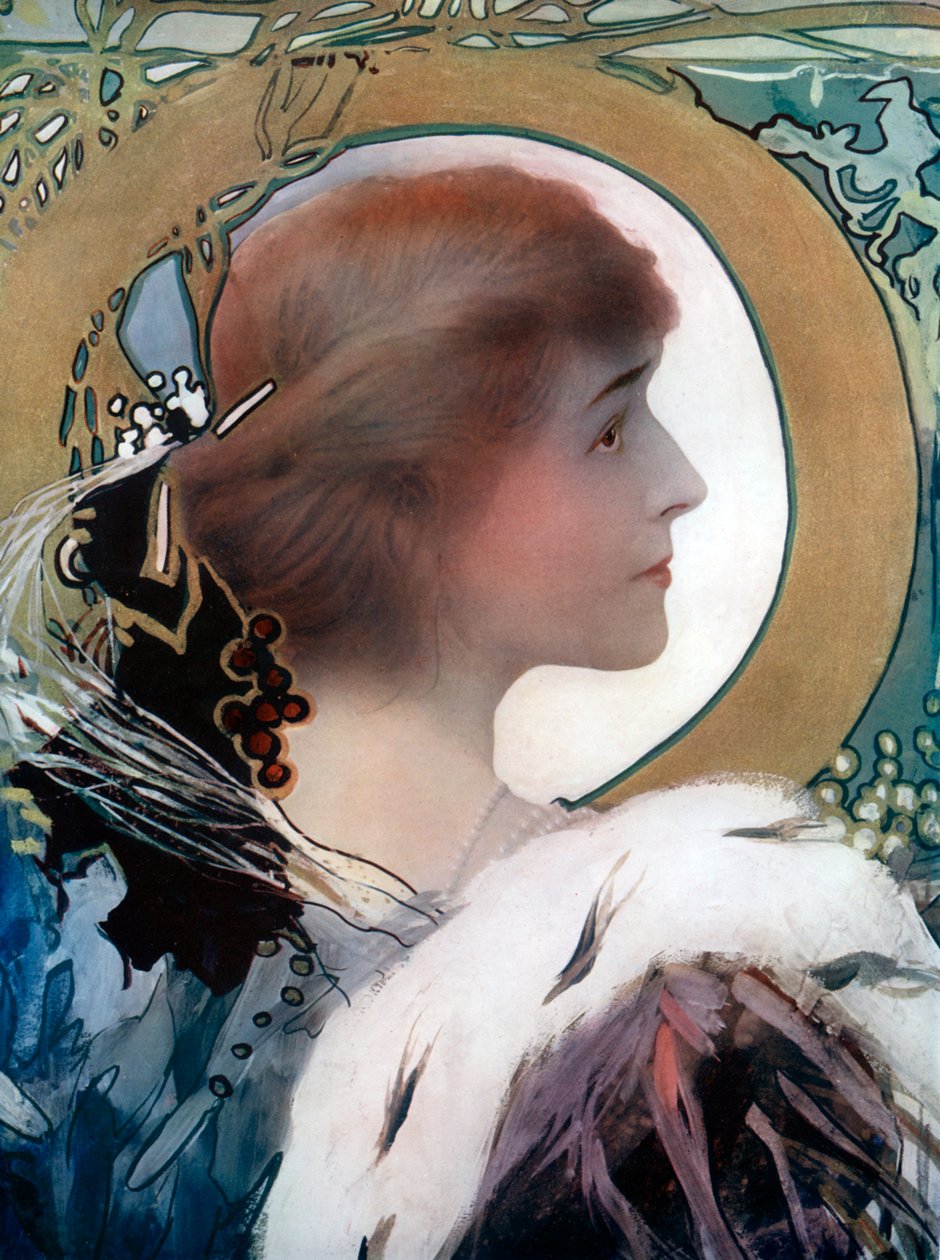 Mrs. Brown Potter amerikai színésznő, 1902. alkotó: Window and Grove