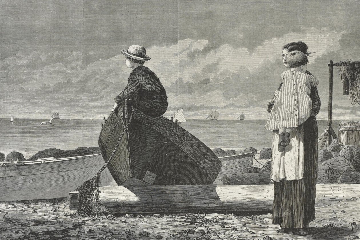 Jönnek apukák! alkotó: Winslow Homer