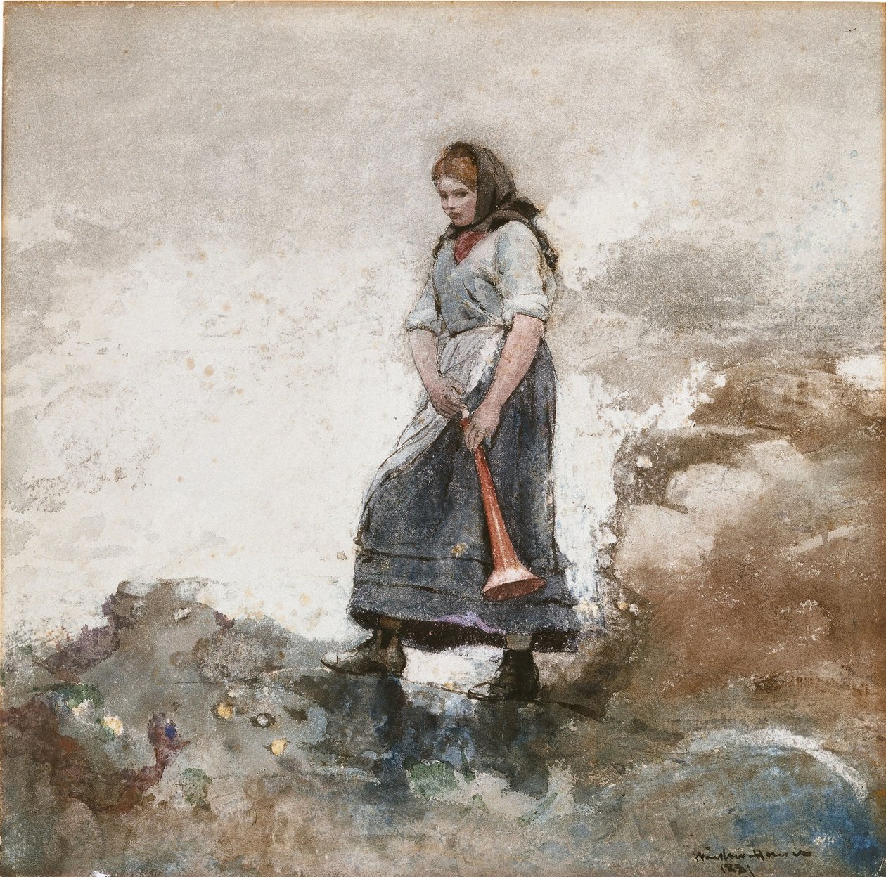 A parti őrség lánya alkotó: Winslow Homer