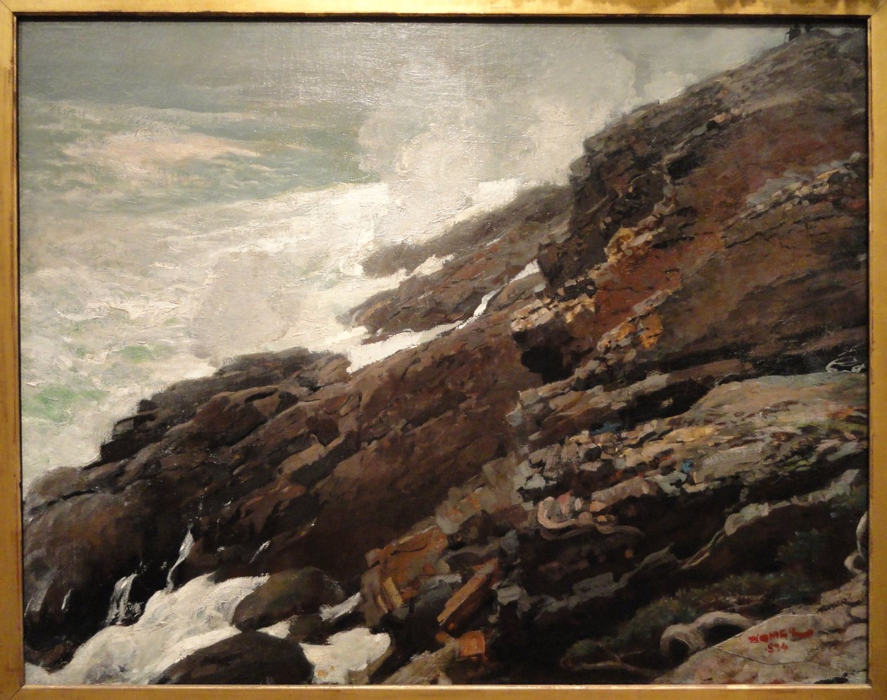 High Cliff, Maine partja alkotó: Winslow Homer