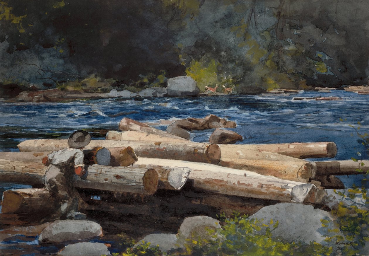 Hudson folyó alkotó: Winslow Homer