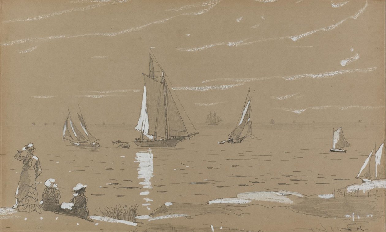 Vitorlások alkotó: Winslow Homer
