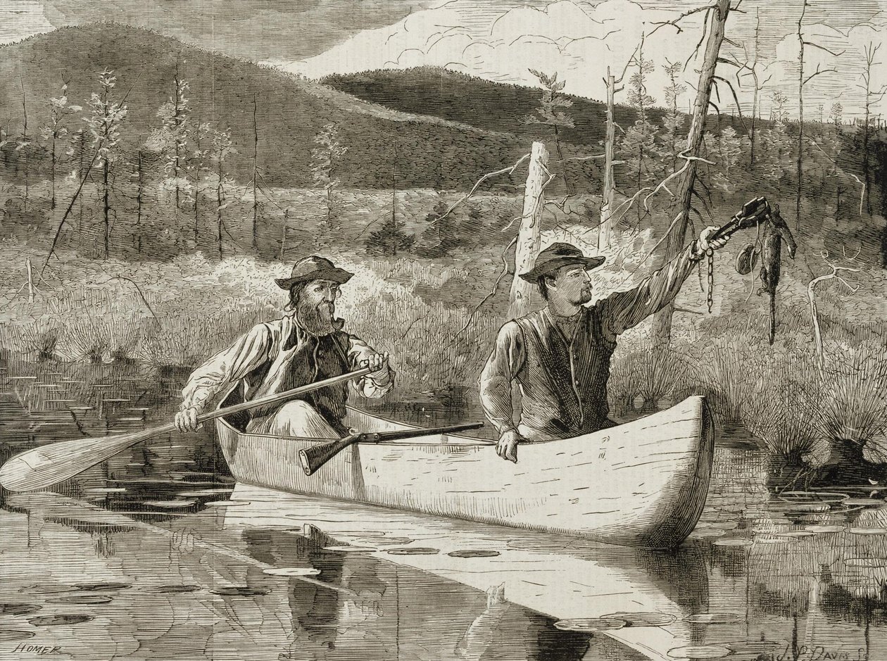 Csapdázás az Adirondackokban alkotó: Winslow Homer