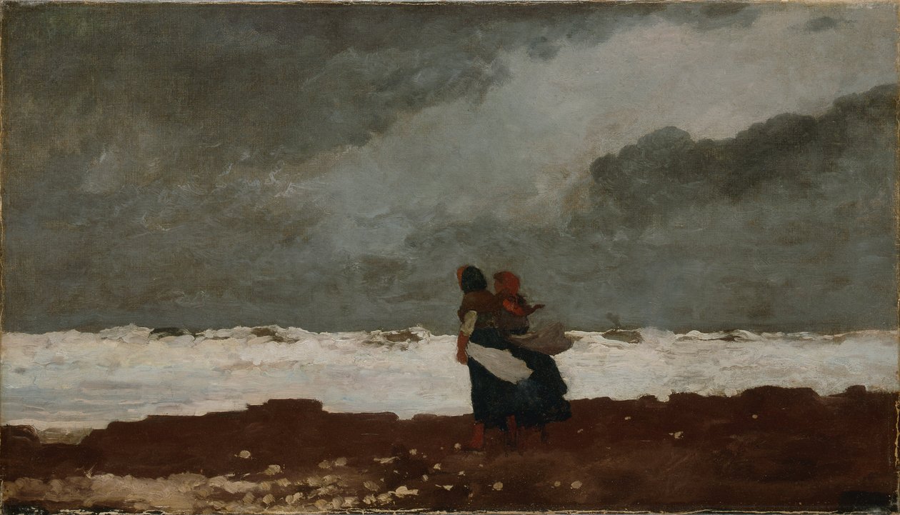 Két figura a tengerparton alkotó: Winslow Homer