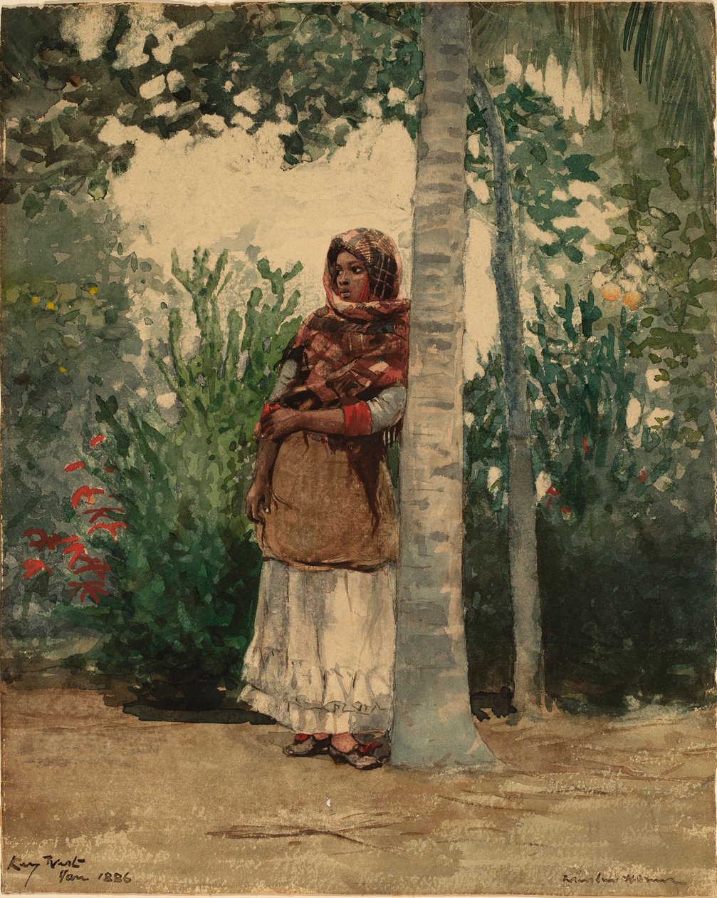 Egy pálmafa alatt alkotó: Winslow Homer