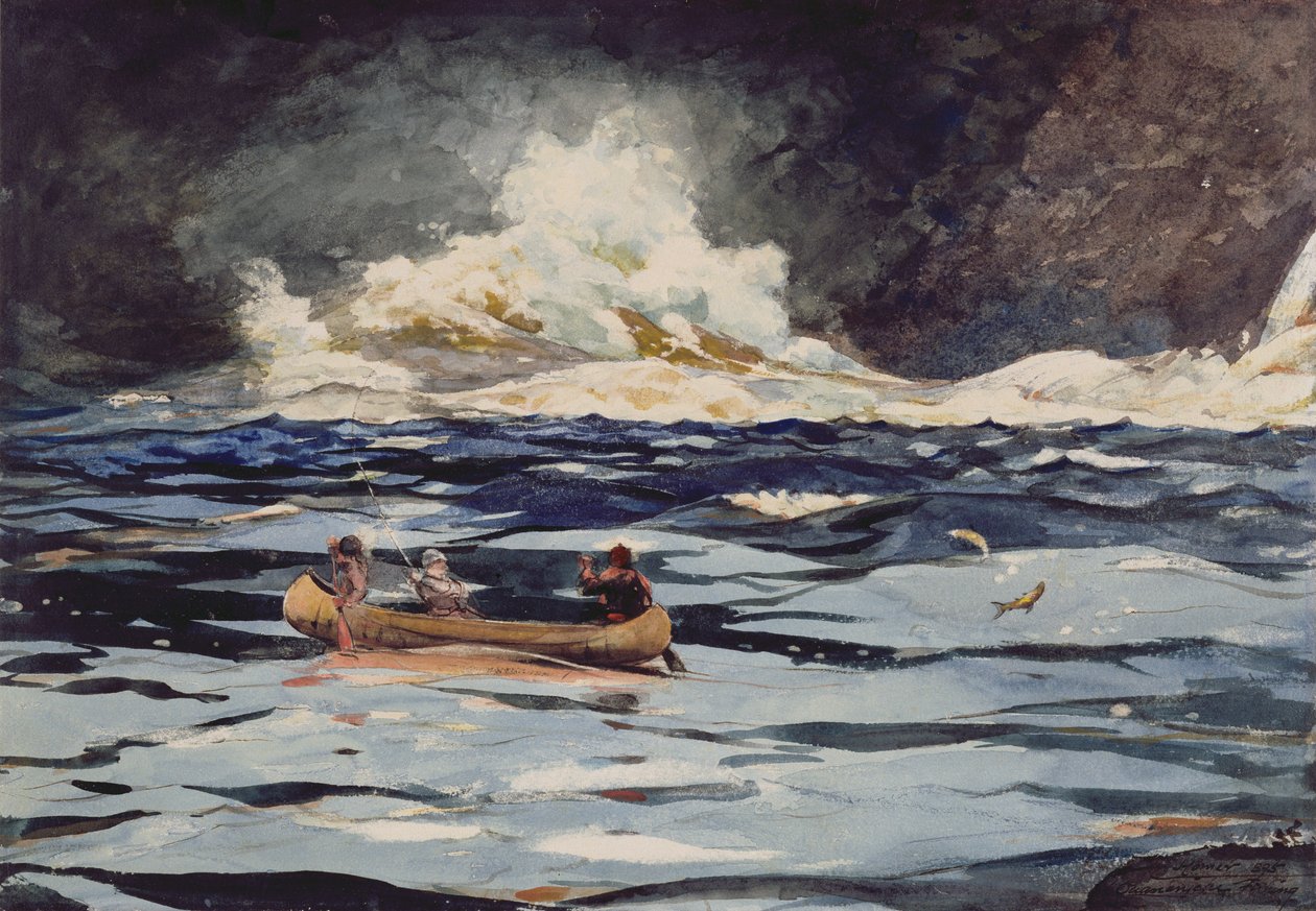 Under the Falls, The Grand Discharge, 1895 (wc papíron) alkotó: Winslow Homer
