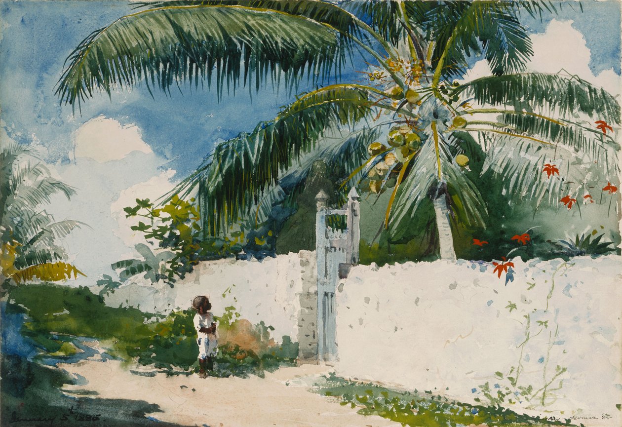 Egy kert Nassauban alkotó: Winslow Homer