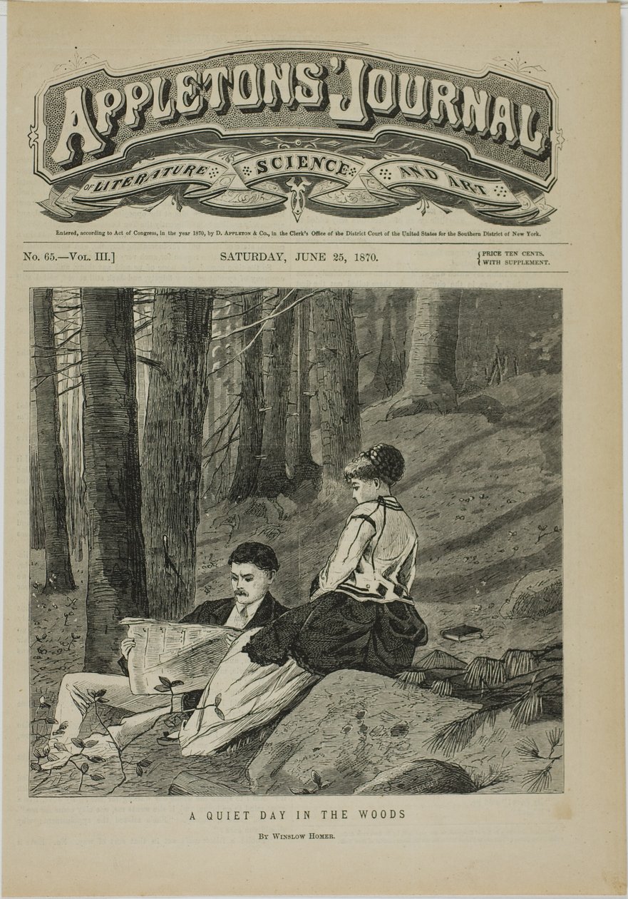 Egy csendes nap az erdőben alkotó: Winslow Homer