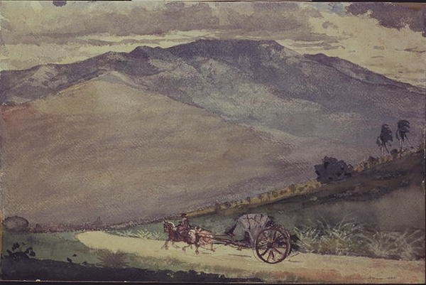 Volante egy hegyi úton, Kuba alkotó: Winslow Homer