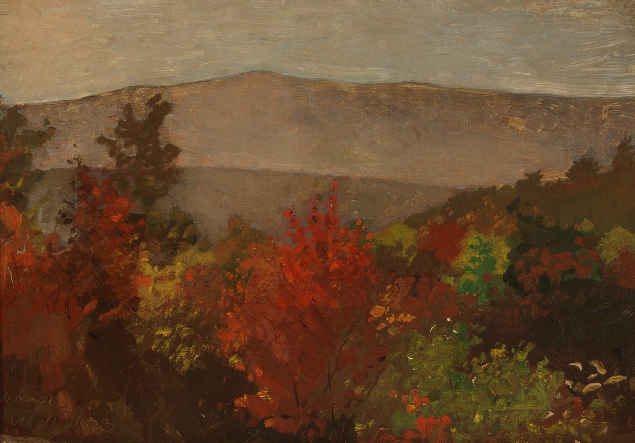 Őszi fák teteje alkotó: Winslow Homer