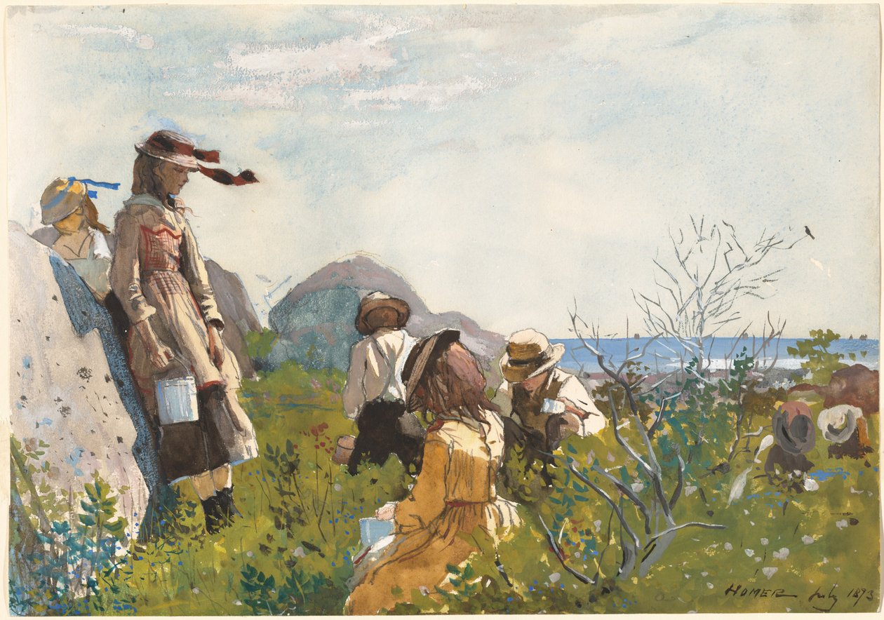 Bogyószedők alkotó: Winslow Homer