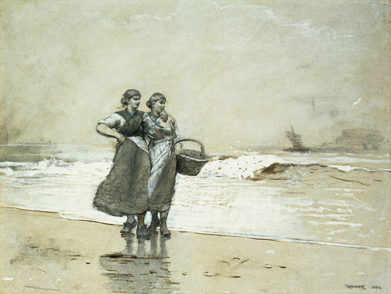 Blyth Sands, 1882 alkotó: Winslow Homer