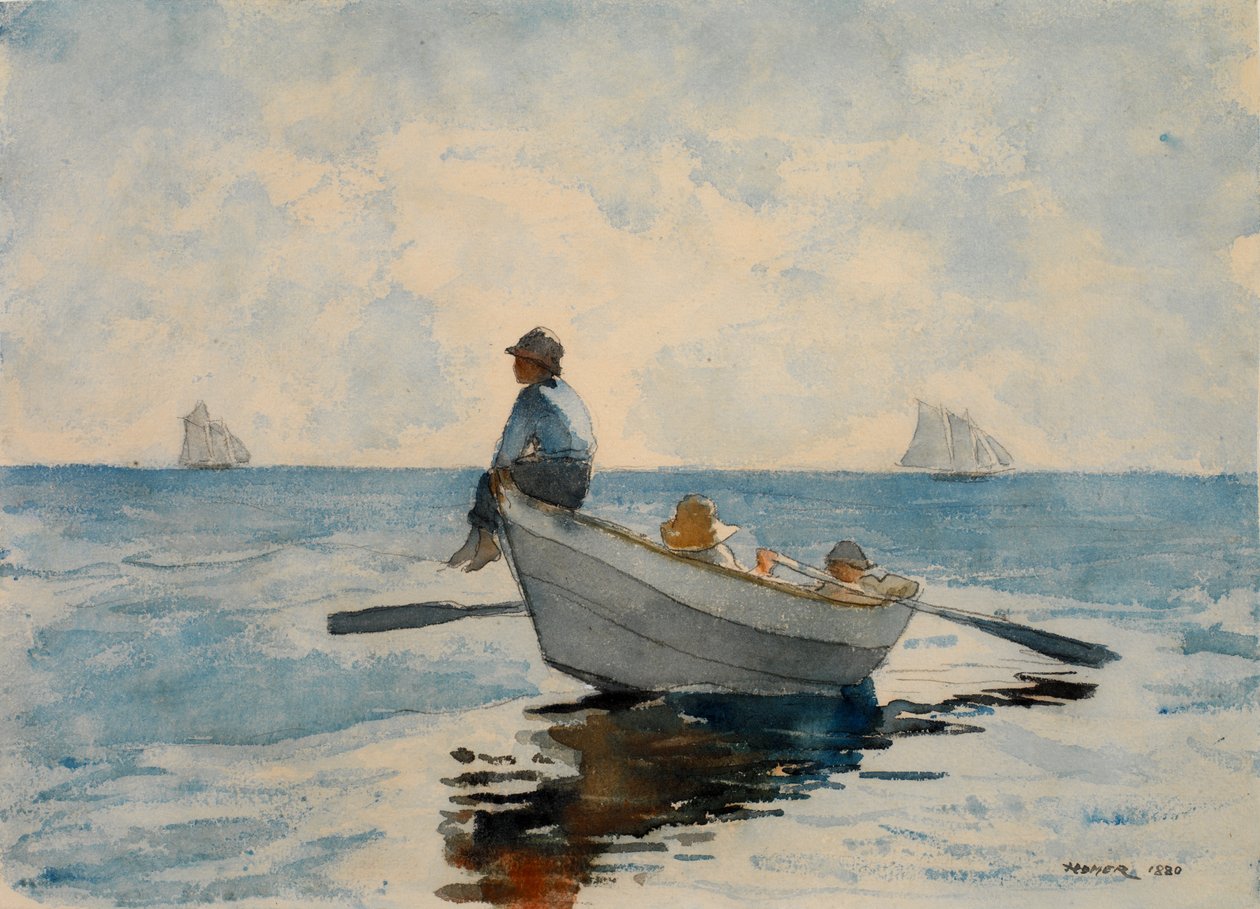 Fiúk dórban, 1880. alkotó: Winslow Homer