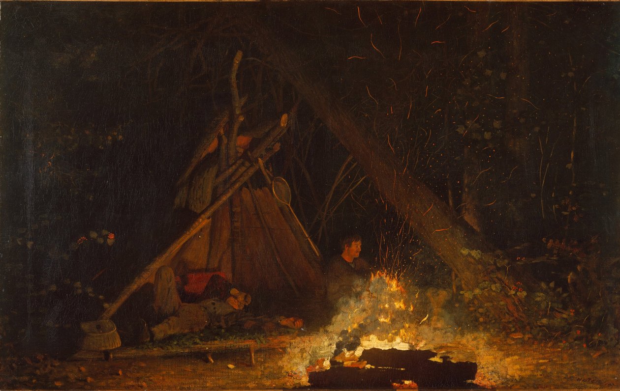 Tábortűz, 1880 alkotó: Winslow Homer
