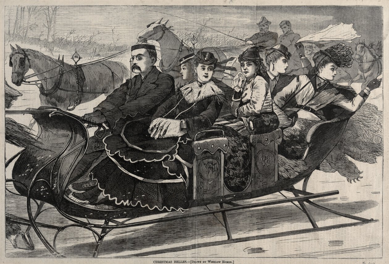 Christmas Belles, 1869. alkotó: Winslow Homer