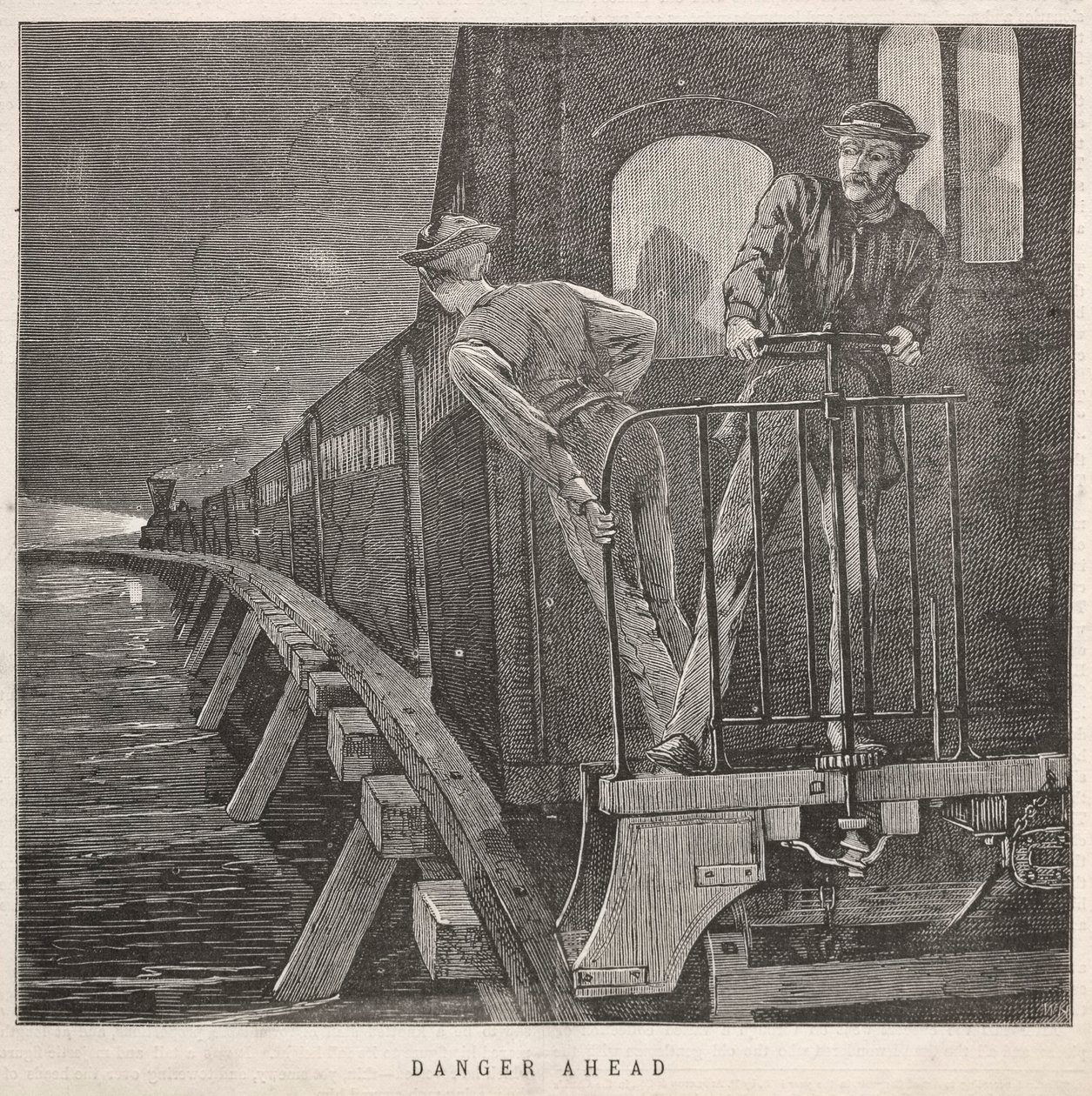 Veszély előtt, 1870. alkotó: Winslow Homer