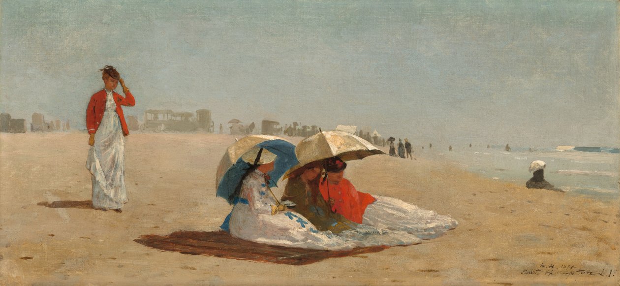 East Hampton Beach, Long Island, 1874. alkotó: Winslow Homer