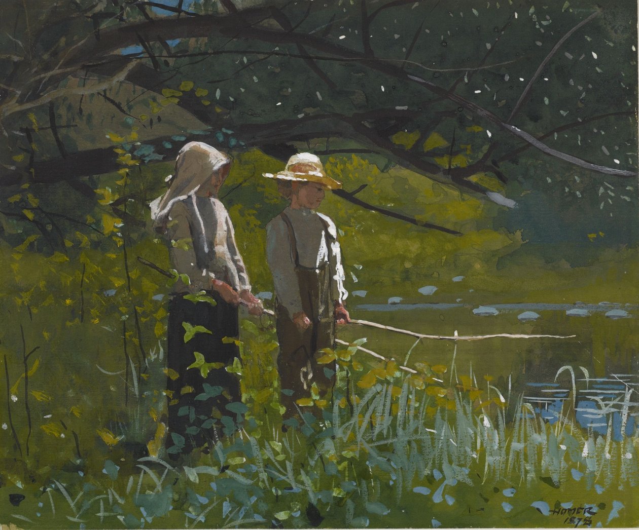 Horgászat alkotó: Winslow Homer