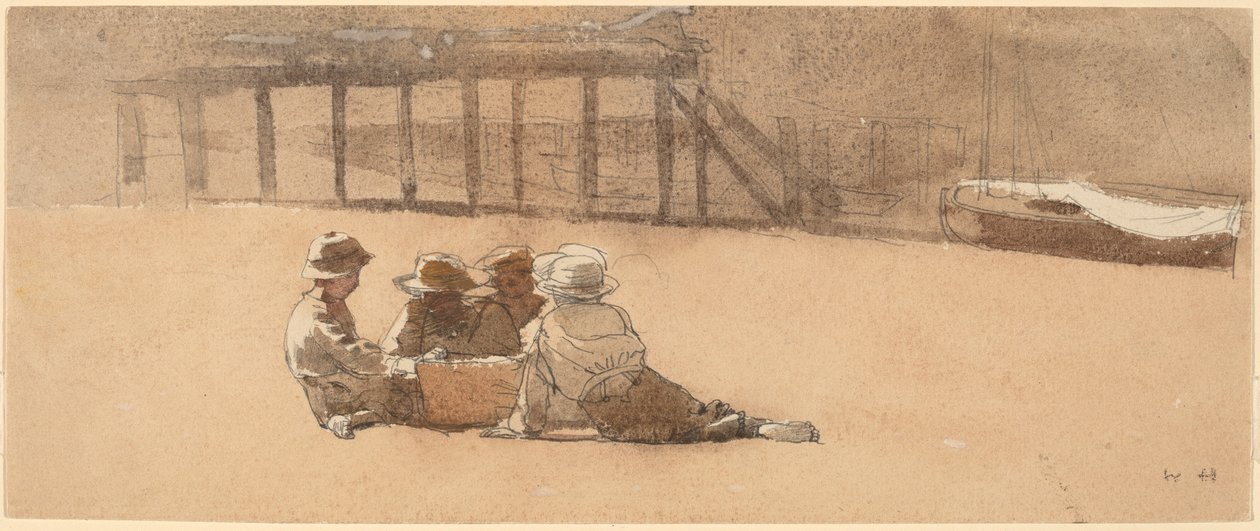 Négy fiú a tengerparton alkotó: Winslow Homer