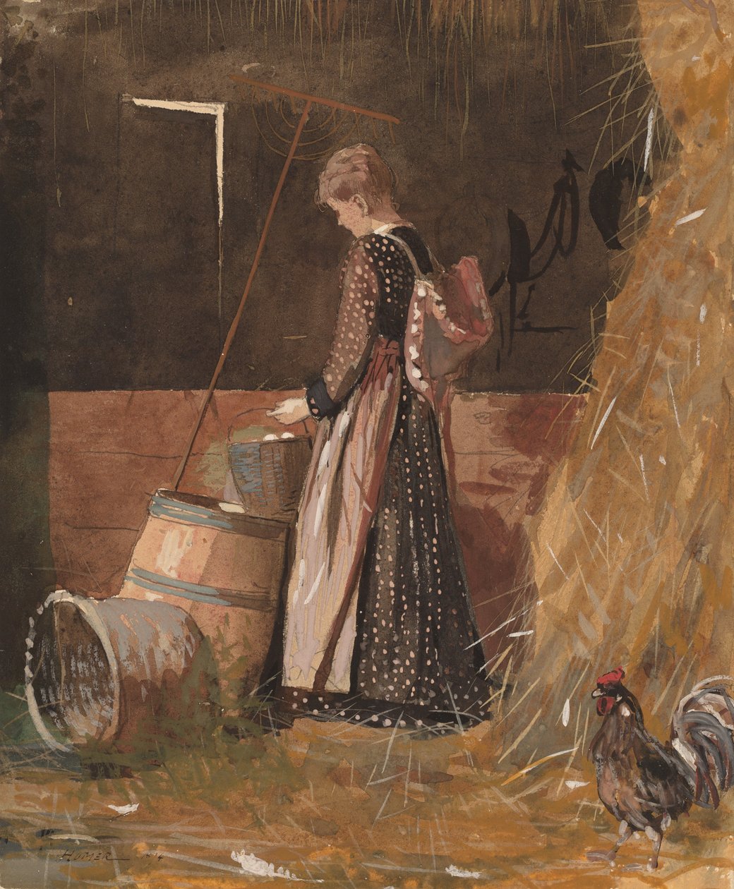 Friss tojás, 1874. alkotó: Winslow Homer