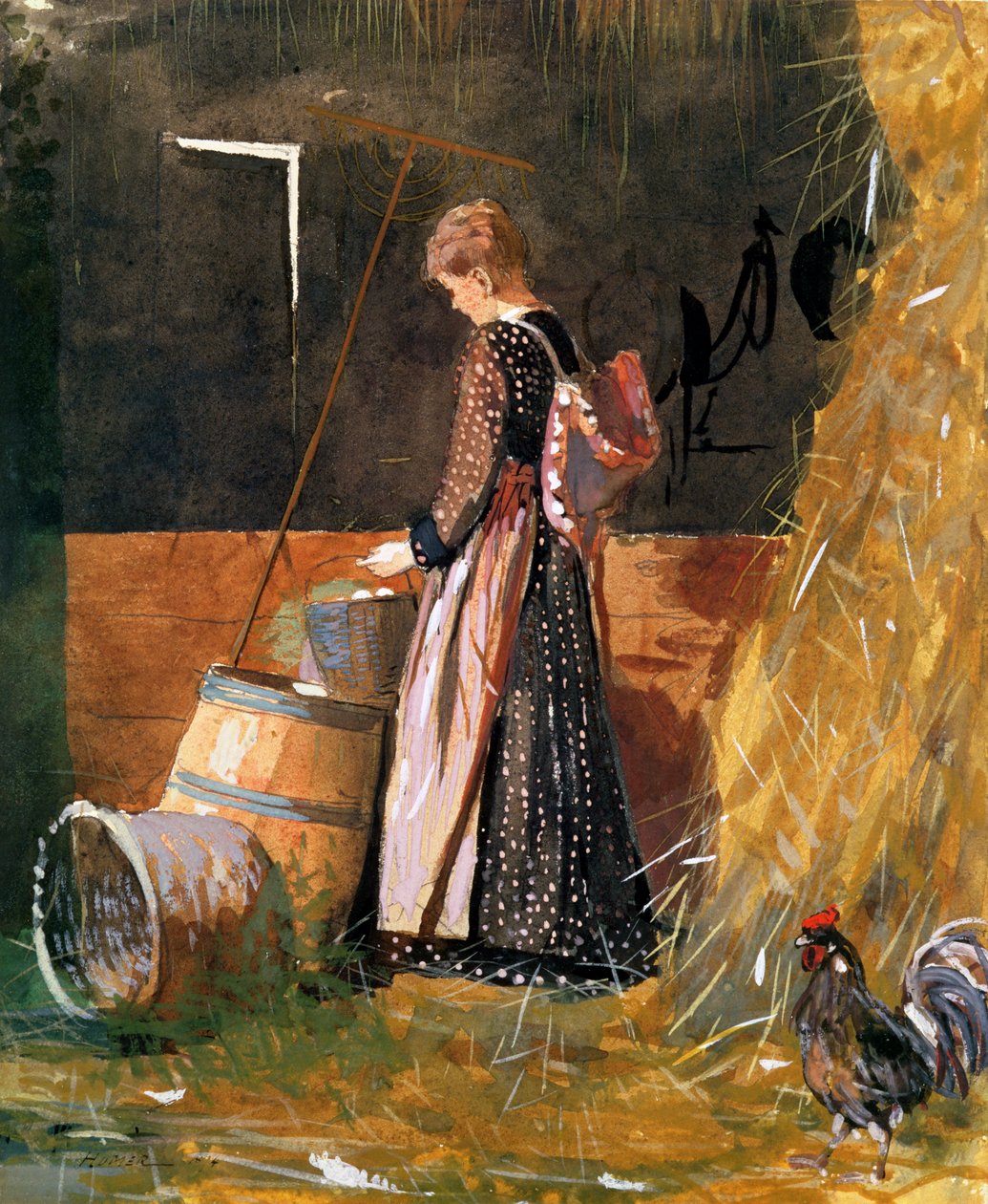 Friss tojás, 1874 alkotó: Winslow Homer