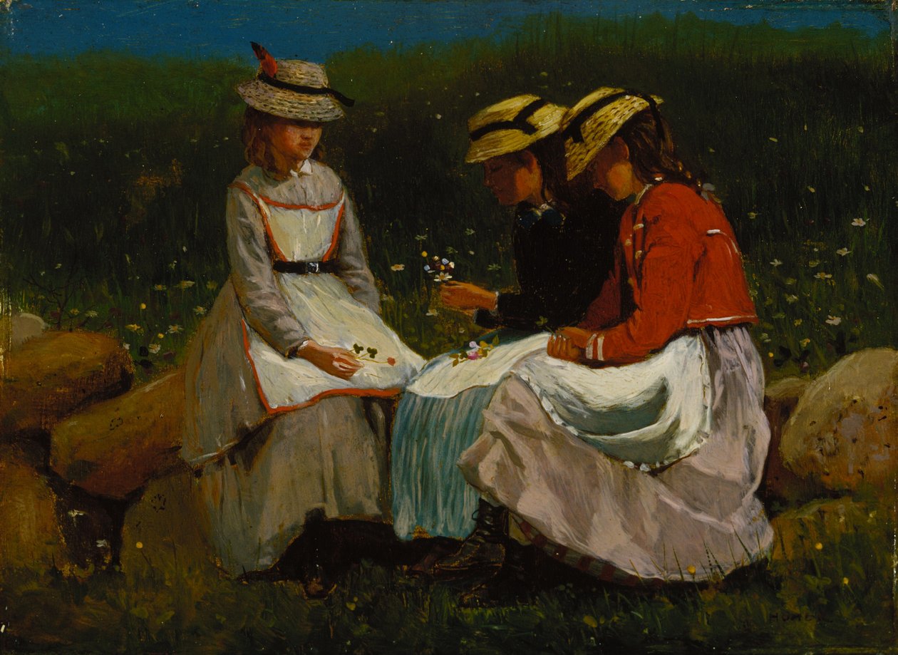Lányok a tájban alkotó: Winslow Homer