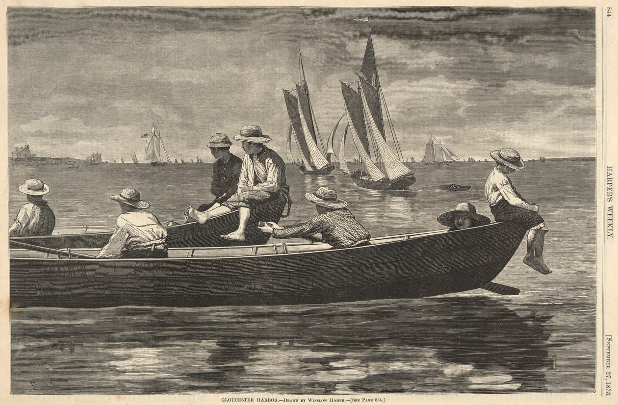 Gloucester kikötője, Harperből alkotó: Winslow Homer