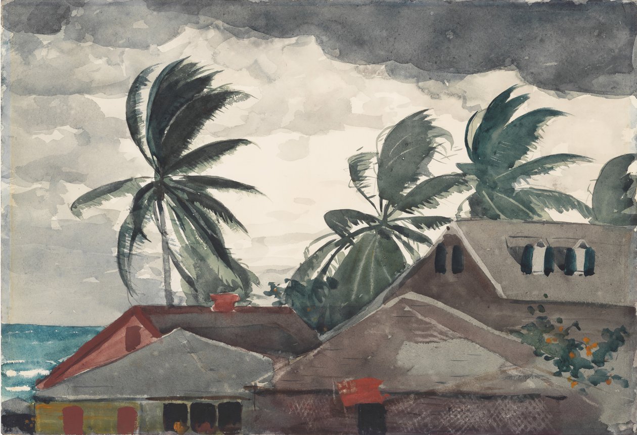 Hurrikán, Bahamák, 1898. alkotó: Winslow Homer
