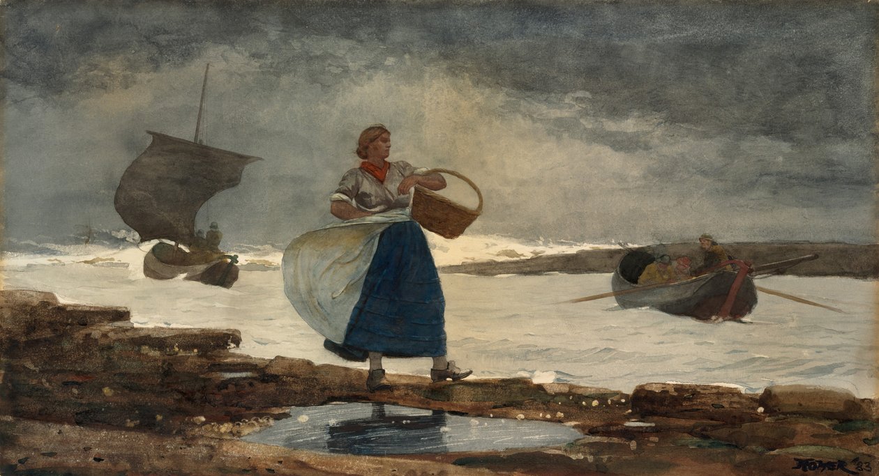 A bárban, 1883. alkotó: Winslow Homer