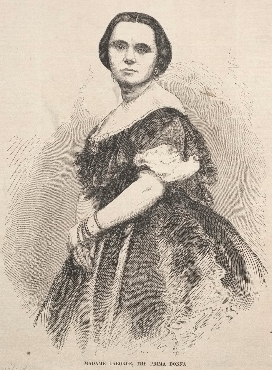 Madame Laborde, a Prima Donna, 1859. alkotó: Winslow Homer
