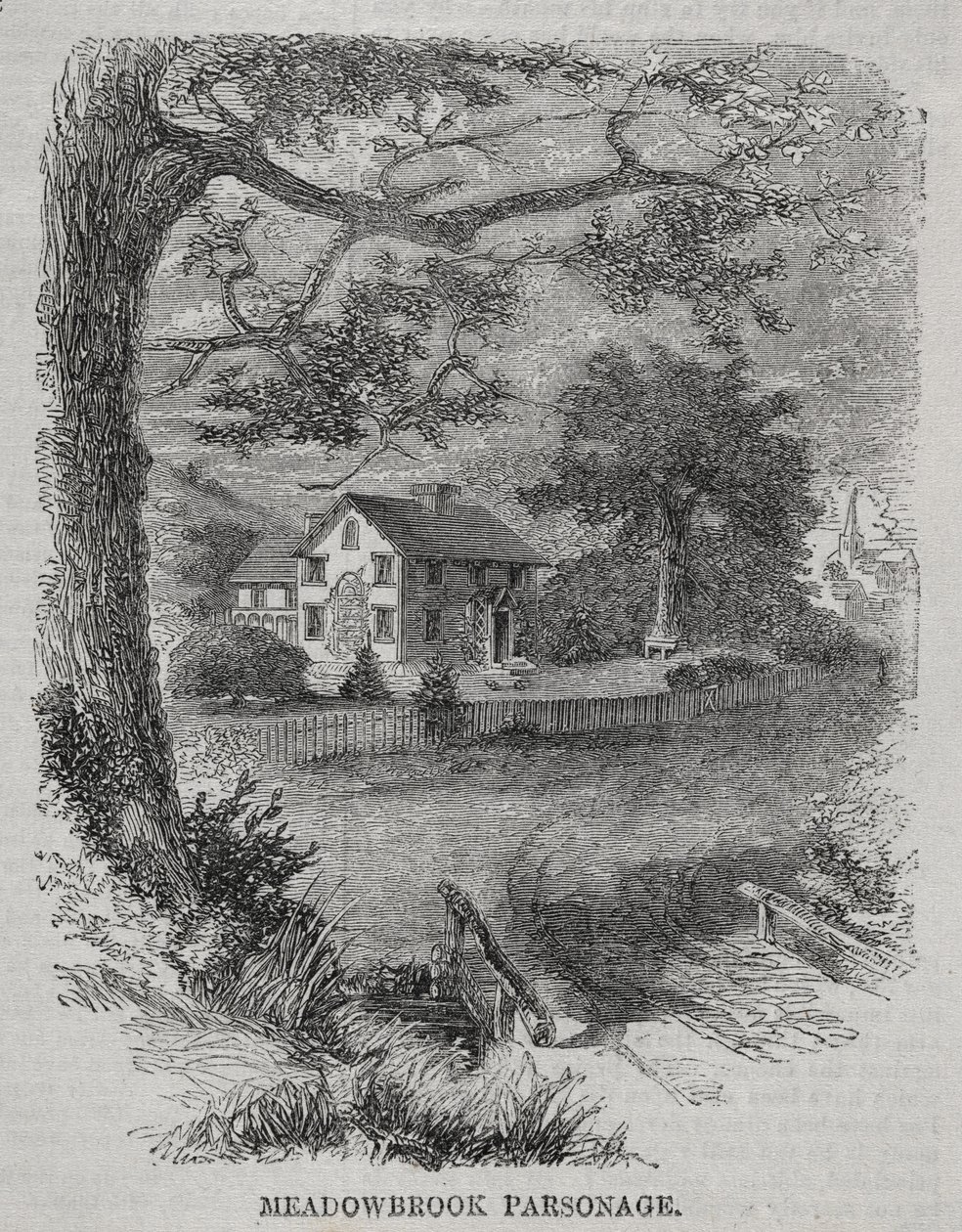 Meadowbrook plébánia, 1860. alkotó: Winslow Homer