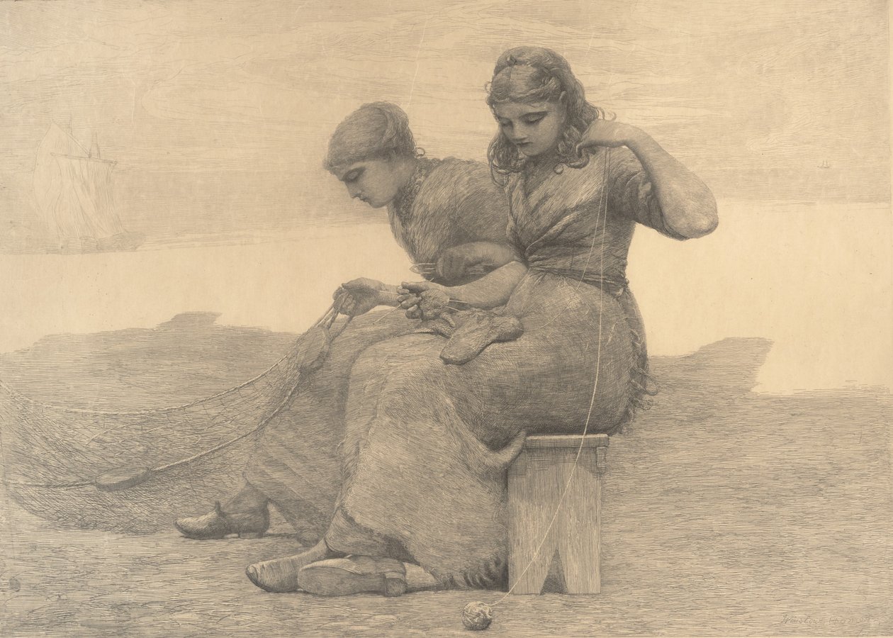 A könnyek javítása, 1888. alkotó: Winslow Homer