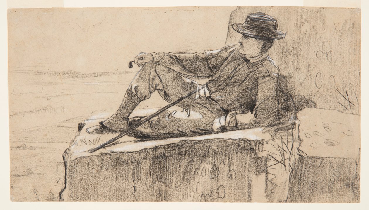 Hegymászó pihenés alkotó: Winslow Homer