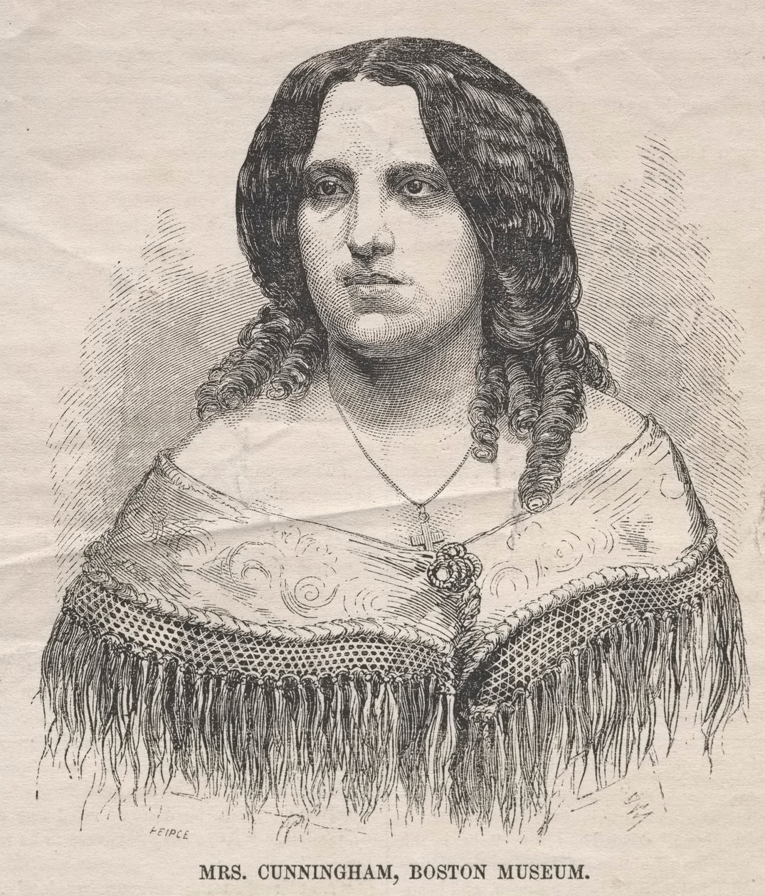 Mrs. Cunningham, Boston Múzeum alkotó: Winslow Homer