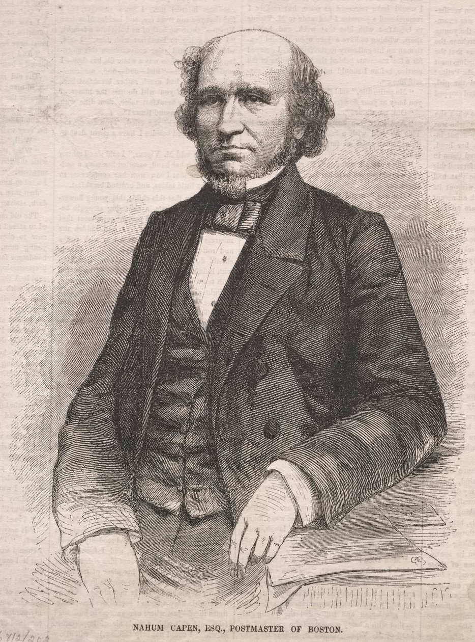 Nahum Capen, Esq., bostoni postamester, 1859. alkotó: Winslow Homer