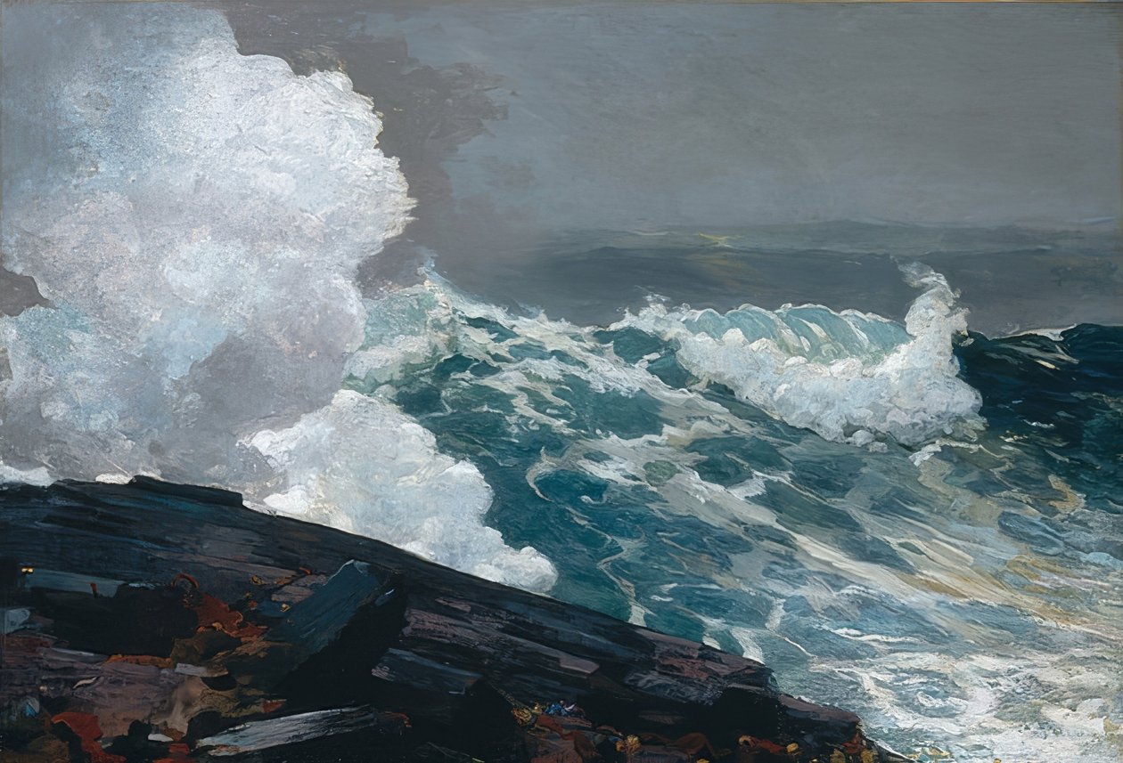 Északkeleti szél. 1895, átdolgozva 1901 alkotó: Winslow Homer