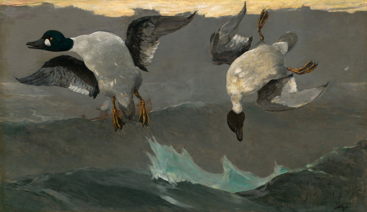 Jobb és bal, 1909. alkotó: Winslow Homer