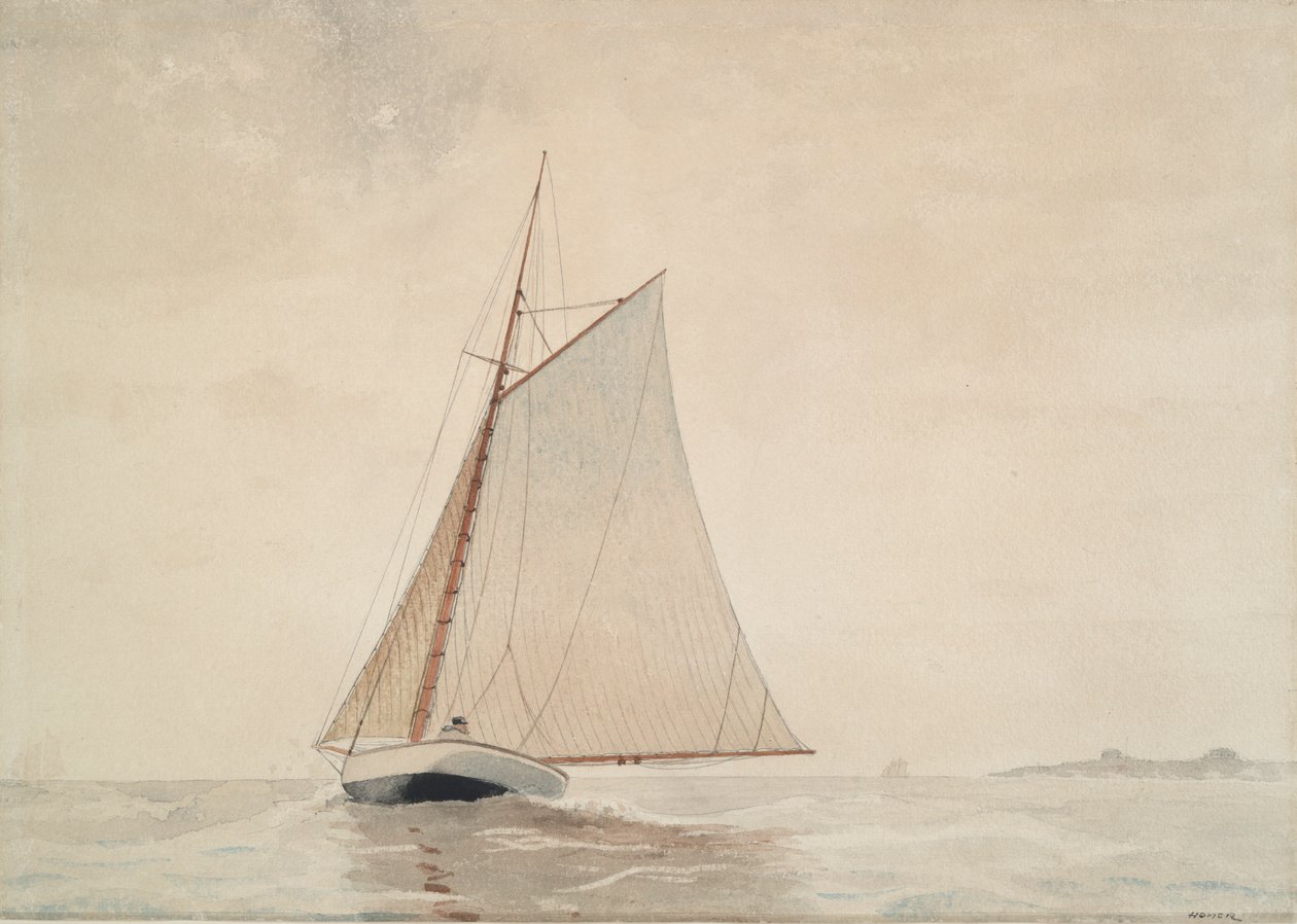 Gloucester kihajózása alkotó: Winslow Homer