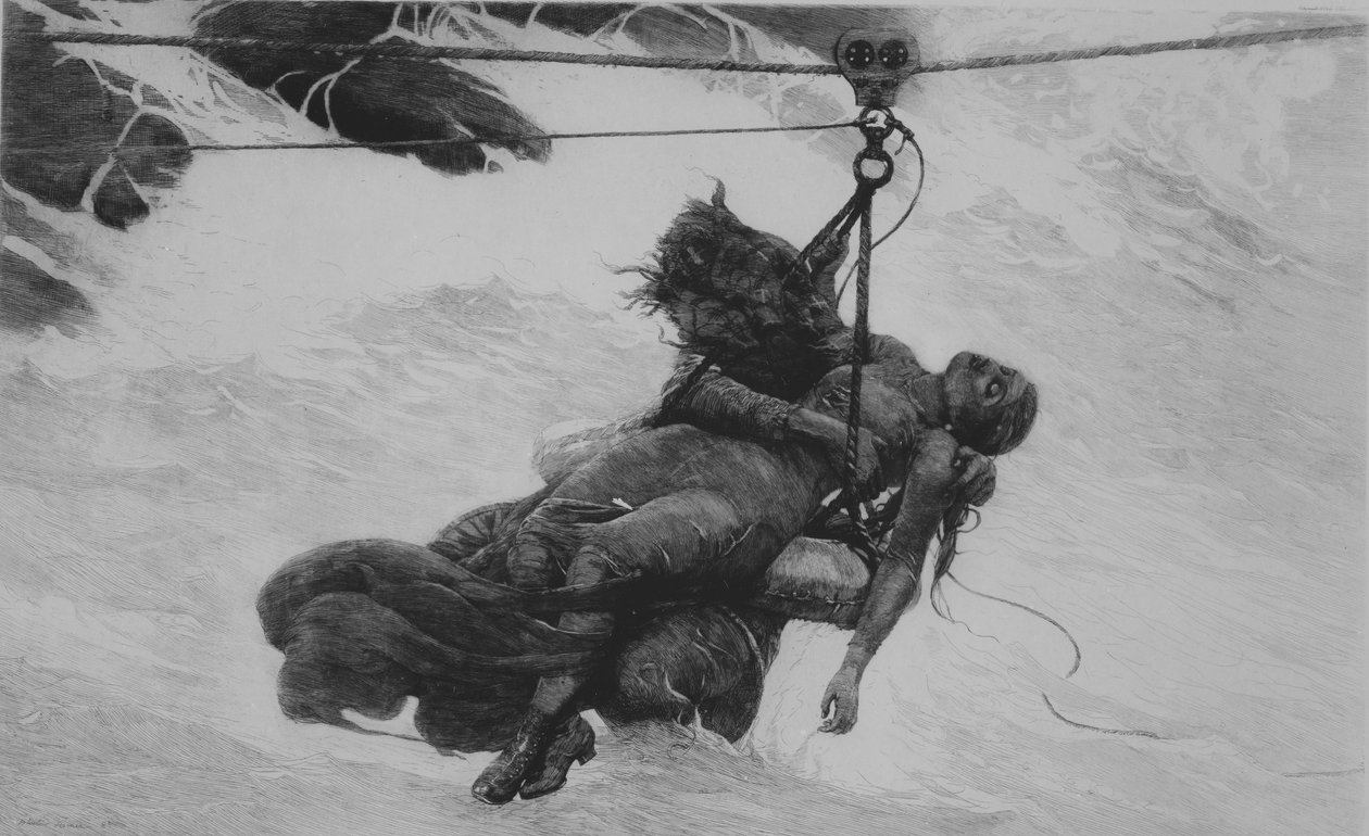 Mentve, 1889. alkotó: Winslow Homer