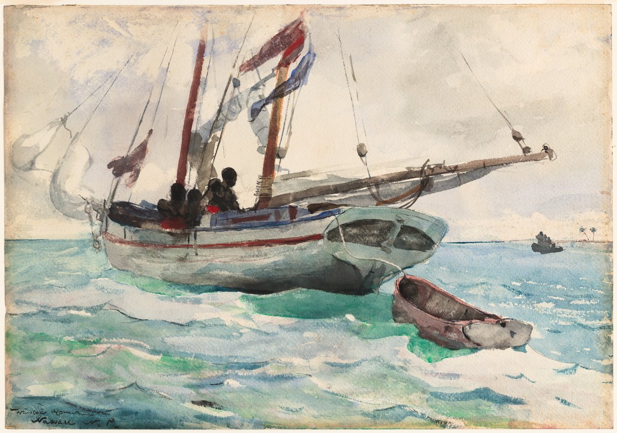 Schooner - Nassau alkotó: Winslow Homer